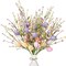 6-Piece Artificial Easter Berry & Egg Stem Set – 16.5" Spring Floral Sprays with Colorful Eggs, Berries & Foliage – Flexible DIY Branches for Easter Centerpieces, Vases & Home Decor